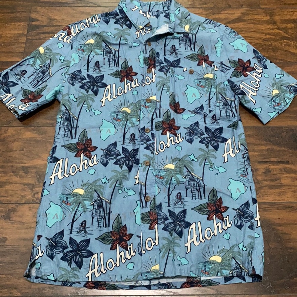 Croft & Barrow cotton Hawaiian Aloha shirt S